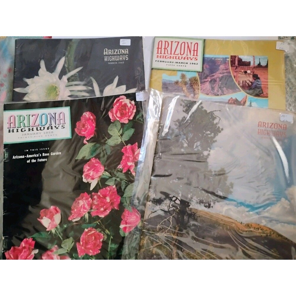 Arizona Highways Magazine Lot of 4 1950s 1960s Landscape Photography